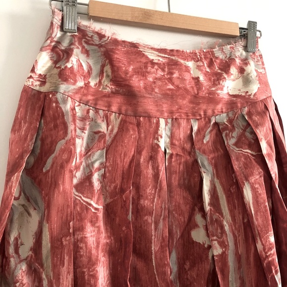 Club Monaco Silk Pleated Skirt Size 0 NWT - Picture 2 of 5